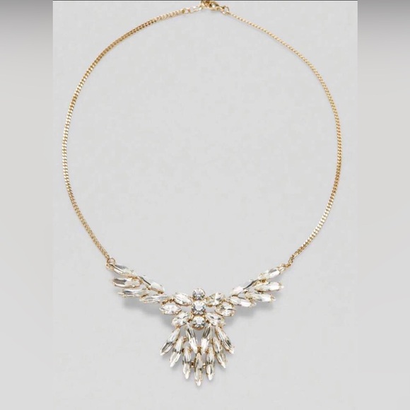 New Revolve 18 Karat Gold Plated Audrey Australian Crystal Necklace - Picture 12 of 16